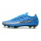 Nike Phantom GT Elite FG 2021 Scarpa Calcio Blu Argento