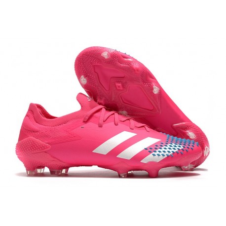 adidas Scarpe Predator Mutator 20.1 L FG Rosa Bianco Blu