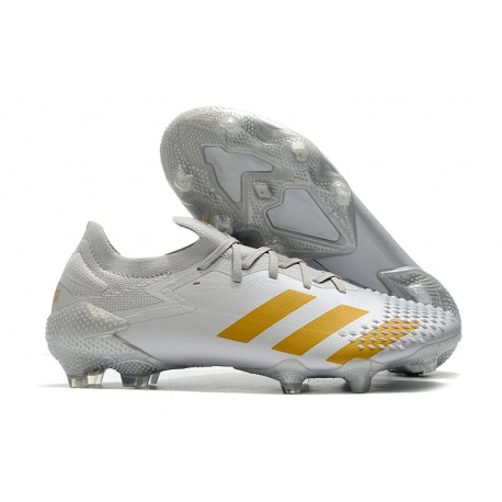 adidas Scarpe Predator Mutator 20.1 L FG Bianco Oro