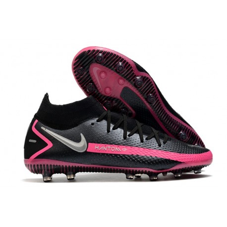 Scarpe Nike Phantom GT Elite DF AG-PRO Nero Argento Rosa Blast