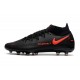 Scarpe Nike Phantom GT Elite DF AG-PRO Nero Rosso Cile Grigio Scuro