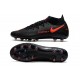 Scarpe Nike Phantom GT Elite DF AG-PRO Nero Rosso Cile Grigio Scuro