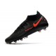 Scarpe Nike Phantom GT Elite DF AG-PRO Nero Rosso Cile Grigio Scuro