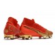 Scarpe Nike Mercurial Superfly VII Elite FG CR100 Rosso Oro