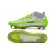 Nuovo Scarpa Nike Phantom GT Elite DF FG Bianco Verde