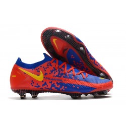 Nike Phantom GT Elite FG 2021 Scarpa Calcio Blu Rosso Giallo