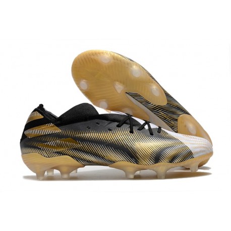 adidas Performance Nemeziz 19.1 Fg - Bianco Oro Metallico Nero Core