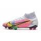 Nike Mercurial Superfly VIII Elite FG Dragonfly Bianco Argento