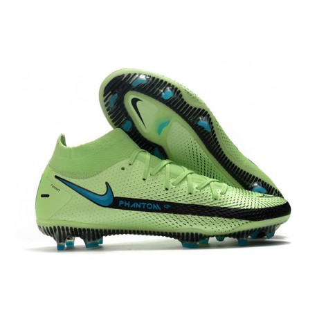 Nuovo Scarpa Nike Phantom GT Elite DF FG Verde Blu Nero