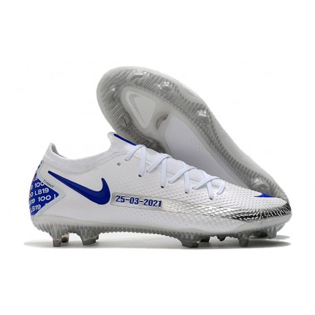 Nike Phantom GT Elite FG 2021 Scarpa Calcio Bianco Blu