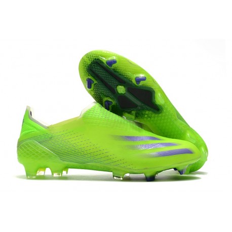 Scarpa da Calcio Adidas X Ghosted + FG Verde Signal Inchiostro