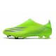 Scarpa da Calcio Adidas X Ghosted + FG Verde Signal Inchiostro