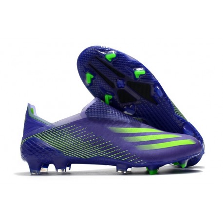 Scarpa da Calcio Adidas X Ghosted + FG Viola Verde