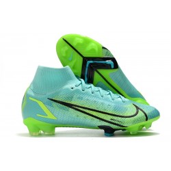 Scarpe Nike Mercurial Superfly VIII Elite FG Turchese Dinamico Lime Glow