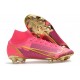 Scarpe Nike Mercurial Superfly VIII Elite FG Rosa Nero Oro