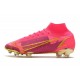 Scarpe Nike Mercurial Superfly VIII Elite FG Rosa Nero Oro