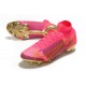 Scarpe Nike Mercurial Superfly VIII Elite FG Rosa Nero Oro