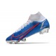 Scarpe Nike Mercurial Superfly VIII Elite FG Blu Bianco Rosso