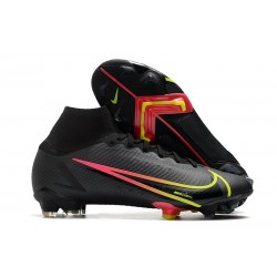 Scarpe Nike Mercurial Superfly VIII Elite FG Nero Cyber Off Noir