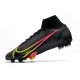 Scarpe Nike Mercurial Superfly VIII Elite FG Nero Cyber Off Noir