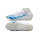 Scarpe Nike Mercurial Superfly VIII Elite FG Bianco Blu