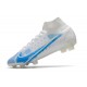 Scarpe Nike Mercurial Superfly VIII Elite FG Bianco Blu