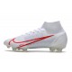 Nike Mercurial Superfly 8 Elite FG Bianco Rosso