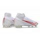 Nike Mercurial Superfly 8 Elite FG Bianco Rosso