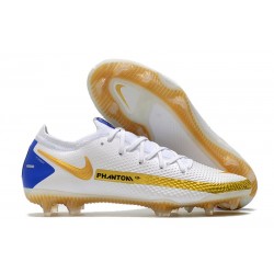 Scarpe Nike Phantom GT Elite FG Bianco Oro Blu