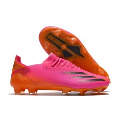 Scarpe adidas X Ghosted.1 FG Rosa Shock Nero Core Arancione Acceso