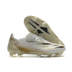 Scarpe adidas X Ghosted.1 FG Bianco Oro Metallico Melange Nero Core