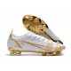 Nike Mercurial Vapor 14 Elite FG Scarpa Bianco Oro