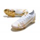 Nike Mercurial Vapor 14 Elite FG Scarpa Bianco Oro