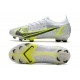 Nike Mercurial Vapor XIV Elite FG Bianco Nero Metallic Argento Volt