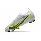 Nike Mercurial Vapor XIV Elite FG Bianco Nero Metallic Argento Volt