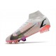 Nike Mercurial Superfly 8 Elite FG Bianco Nero Cremisi Rosa Blast