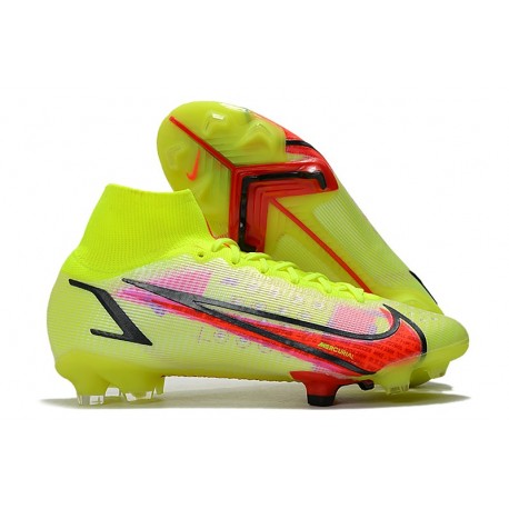 Nike Mercurial Superfly 8 Elite FG Volt Cremisi Vivace Nero