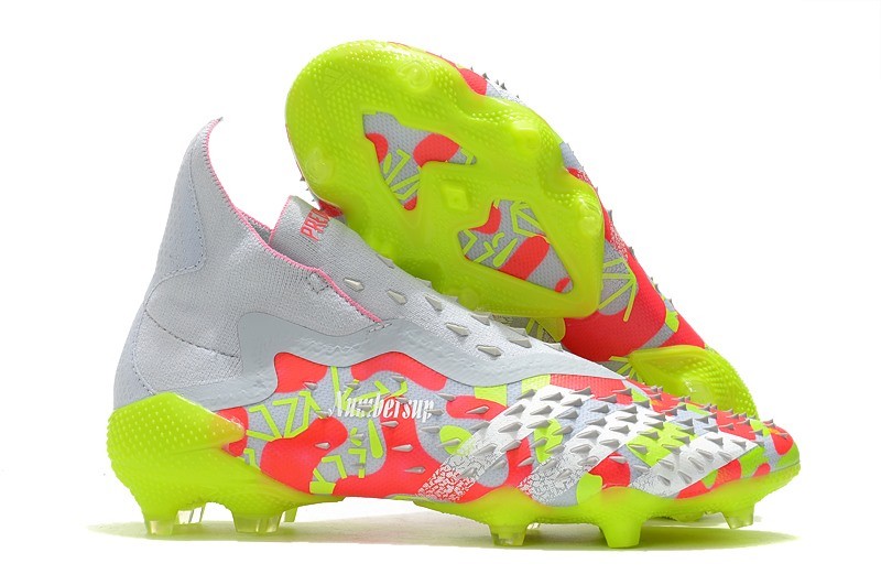 adidas Scarpe Calcio Predator Freak+ FG Bianco Arancione