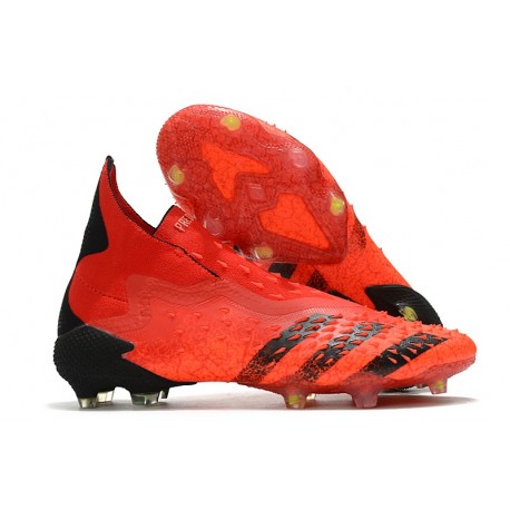 adidas Scarpe Calcio Predator Freak+ FG Rosso Nero Core Rosso Solare