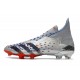 adidas Predator Freak+ FG Argento Metallico Nero Core Scarlatto