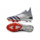 adidas Predator Freak+ FG Argento Metallico Nero Core Scarlatto