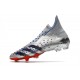 adidas Predator Freak+ FG Argento Metallico Nero Core Scarlatto