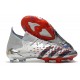 adidas Predator Freak.1 FG Scarpa Argento Metallico Nero Core Scarlatto