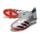 adidas Predator Freak.1 FG Scarpa Argento Metallico Nero Core Scarlatto