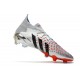 adidas Predator Freak.1 FG Scarpa Argento Metallico Nero Core Scarlatto