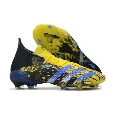 adidas Predator Freak.1 FG X-Men Wolverine - Giallo Acceso Argento Metallico Nero Core