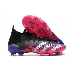 adidas Predator Freak.1 FG Scarpa Nero Core Bianco Rosa Shock