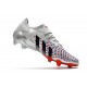 adidas Predator Freak.1 Low FG Argento Metallico Nero Core Scarlatto