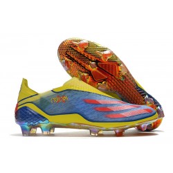 Scarpa da Calcio Adidas X Ghosted + FG X-Men - Blu Rosso Vivido Giallo Acceso