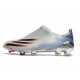 Scarpa da Calcio Adidas X Ghosted + FG Argento Metallico Nero Core Scarlatto